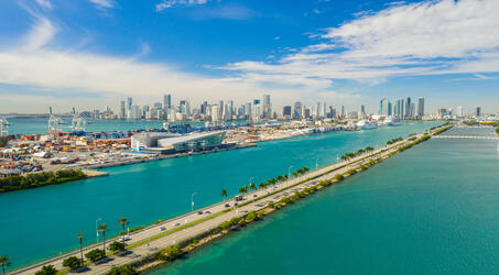 Overview of port of Miami